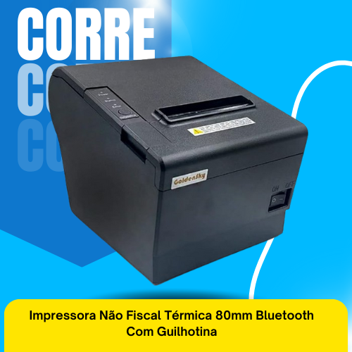 Impressora Não Fiscal Térmica 80mm Bluetooth Com Guilhotina