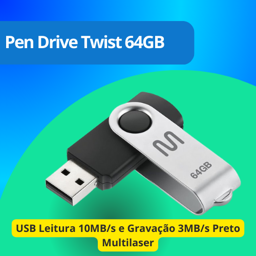 Pen Drive Twist 64GB USB