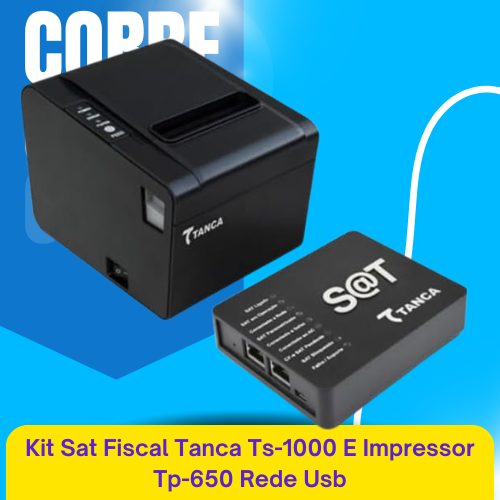 Kit Sat Fiscal Tanca Ts-1000 E Impressor Tp-650 Rede Usb